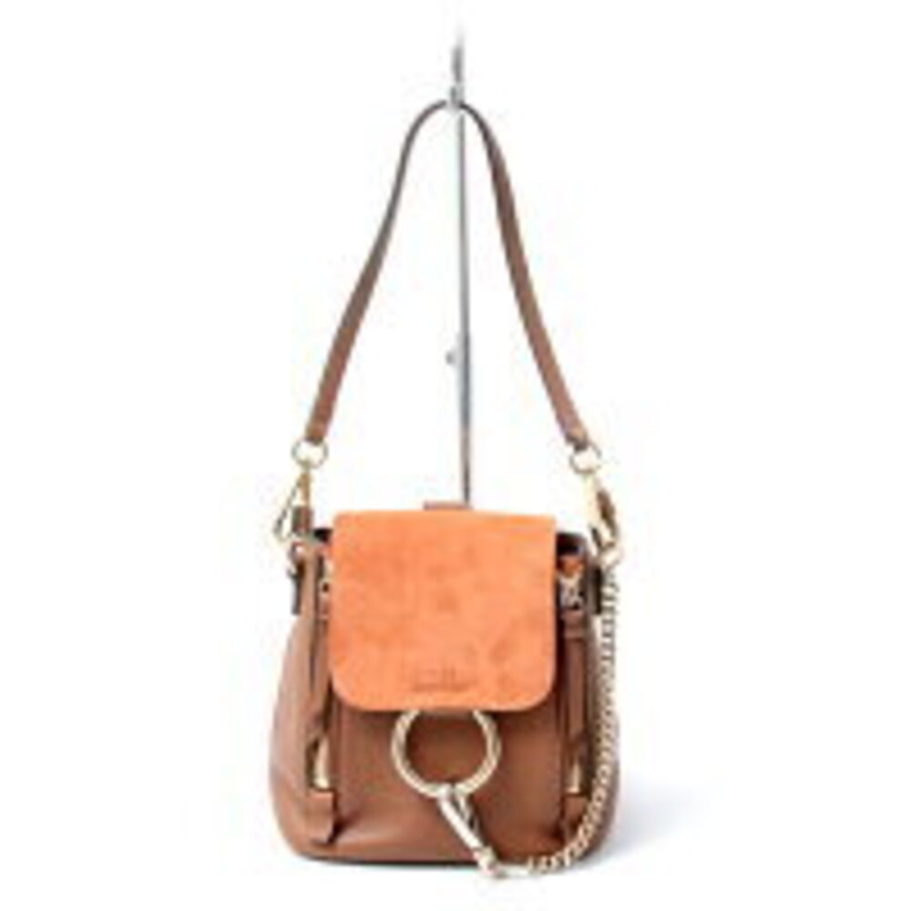 Chloe Faye Bag Handbag Backpack Rucksack Daypack Brown